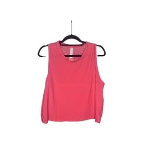 Athleta mesh back tank in pink size large